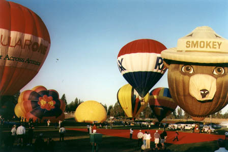 Launch site for Balloons Over Bend Event