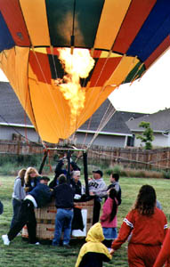 Balloon and Flames