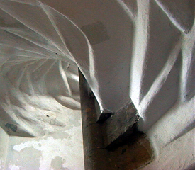 underside of turret staircase