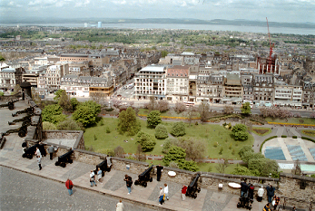 Cannon placements Edinburgh Castle