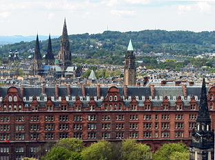 View westward from Edinburgh Castle